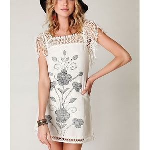 Free People Boho fringed dress
